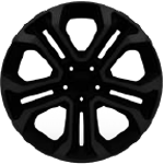Jantes en alliage noir poli 18”